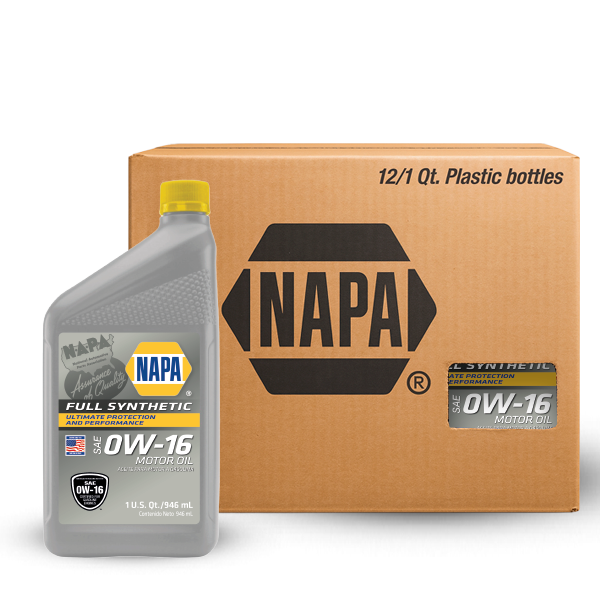 ACEITE NAPA MOTOR GASOLINA RENDIMIENTO PREMIUM 0W-16 SP SINTÉTICO CJ 12 QT