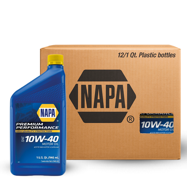 ACEITE NAPA MOTOR GASOLINA RENDIMIENTO PREMIUM 10W-40 SP SEMISINTÉTICO CJ 12 QT