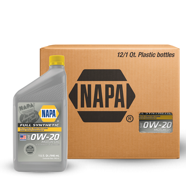 ACEITE NAPA MOTOR GASOLINA RENDIMIENTO PREMIUM 0W-20 SP SINTÉTICO CJ 12 QT
