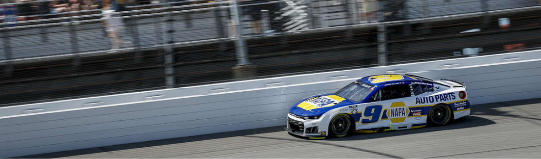 Chase Elliott compite con el Chevrolet No. 9 NAPA Auto Parts en Michigan International Speedway 2026