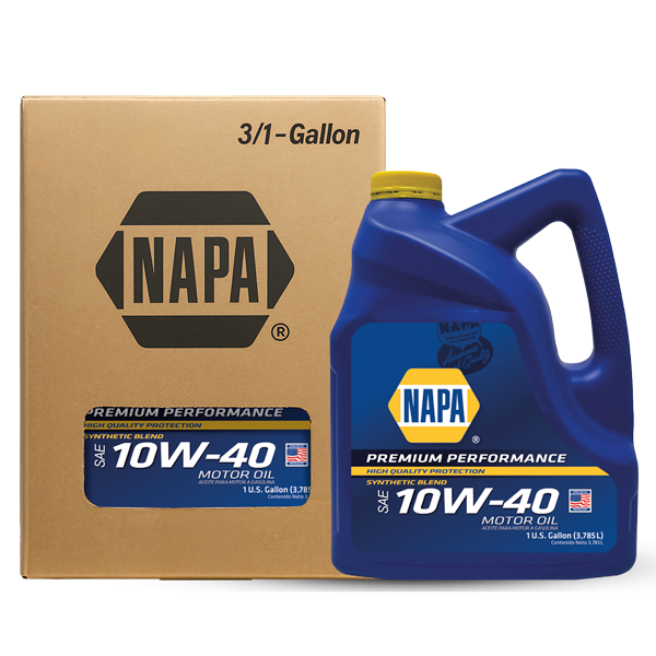 ACEITE NAPA MOTOR GASOLINA RENDIMIENTO PREMIUM 10W-40 SP SEMISINTÉTICO CJ 3GL