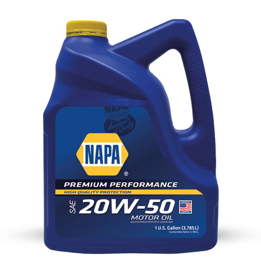 ACEITE NAPA MOTOR GASOLINA RENDIMIENTO PREMIUM 20W-50 SP MINERAL 1G