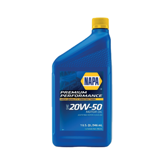 PREMIUM PERFORMANCE CONVENTIONAL MOTOR OIL 20W-50 1/4