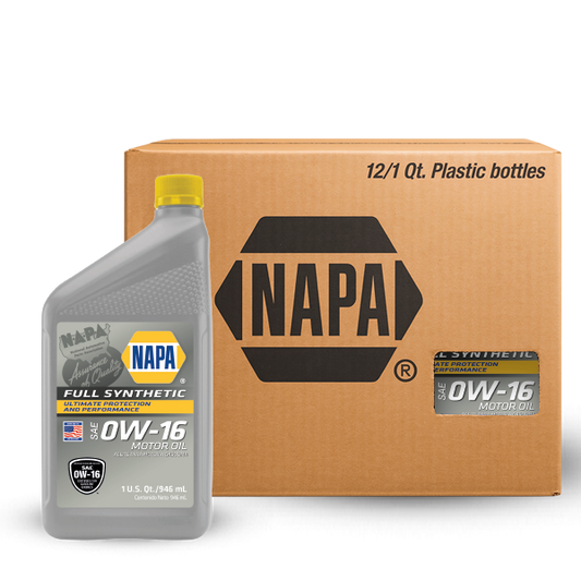 ACEITE NAPA MOTOR GASOLINA RENDIMIENTO PREMIUM 0W-16 SP SINTÉTICO CJ 12 QT