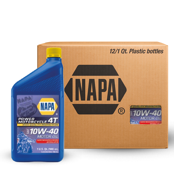 ACEITE NAPA MOTOS 4T 10W-40 SL JASO MA2 SEMISINTÉTICO CJ 12 QT