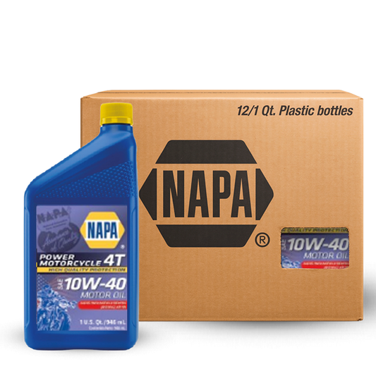 ACEITE NAPA MOTOS 4T 10W-40 SL JASO MA2 SEMISINTÉTICO CJ 12 QT