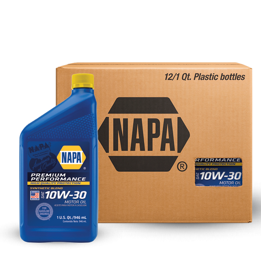 ACEITE NAPA MOTOR GASOLINA RENDIMIENTO PREMIUM 10W-30 SP SEMISINTÉTICO CJ 12 QT