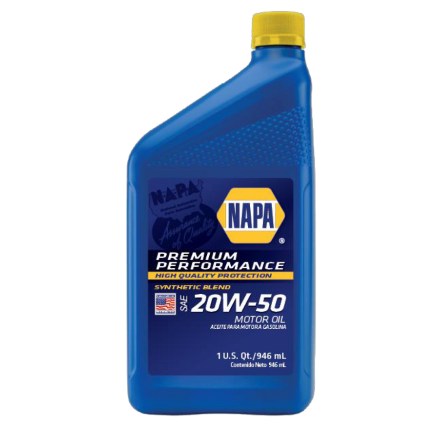 NAPA PREMIUM PERFORMANCE CONVENTIONAL MOTOR OIL 20W50 12X1QT